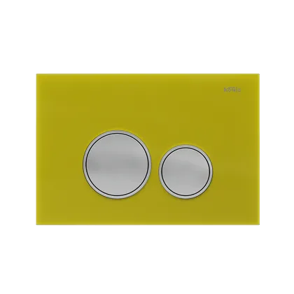 Toilet Front Push Plate Dual Buttons White for Concealed Cistern