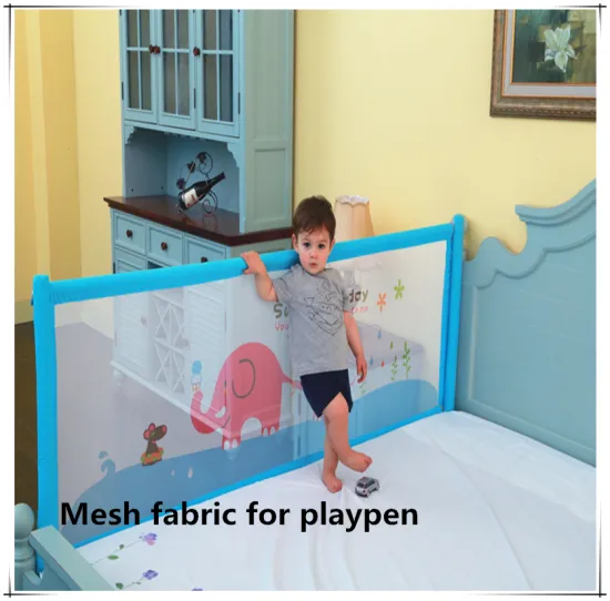Baby safe mesh fabric for playpen with good pattern printed