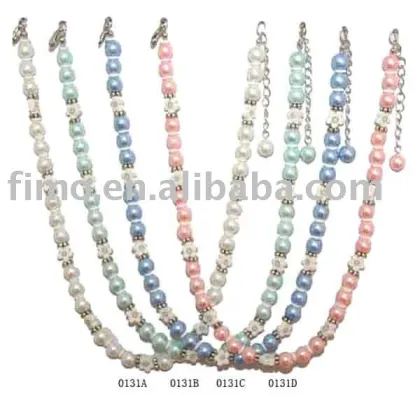 colorful pearl  necklace