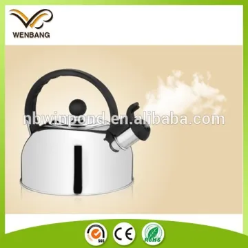 Elegant style mirror polishing portable hot water whistling kettle