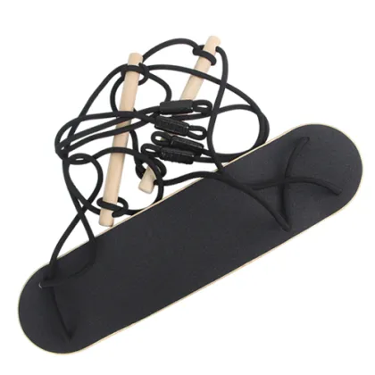Kids Wooden Stand Up Surfing Skateboard Surf Swing