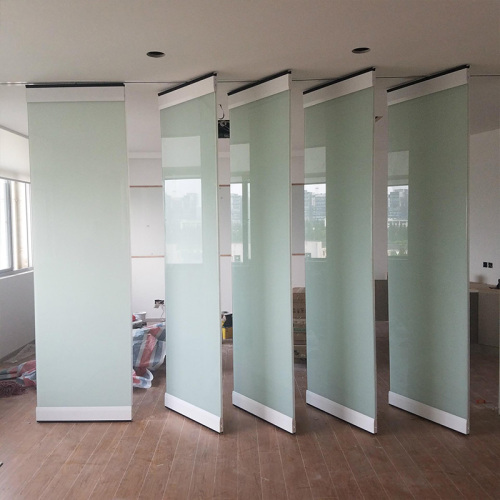 Aluminium frameless folding glass walls