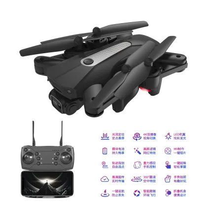 Flyxinsim KY608 New Portable Drone Toy LED,Joyance Drone Folding Arm,4K Camera Drone LED Light