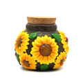 Sunflower Glass Storage Jar