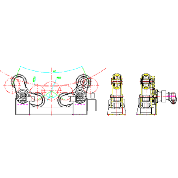 Turning Rolls for Double-Wall Oil Tank