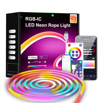SMD5050 RGB Waterproof IP67 5V LED Neon Tube Flexible Silicone LED Strip