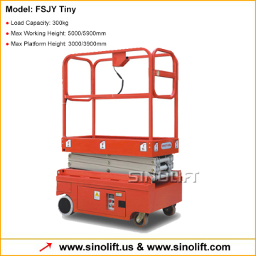 Sinolift FSJY3/FSJY3.9 Small Electric Platform Scissor Lift