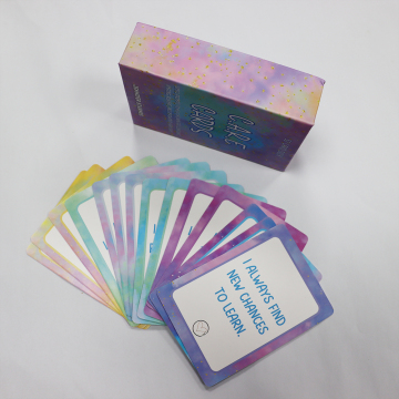 Custom Printed Fun Daily Affirmation Cards with Magnetic Box