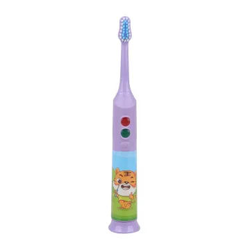 Polished Bristle Cartoon Decorated Slim Handle Flashing Light Kids' Battery-Operated Toothbrush: The Perfect Oral Hygiene Companion for Youngsters