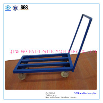 Painting Steel Wheel Barrow Steel Pipe Trolley