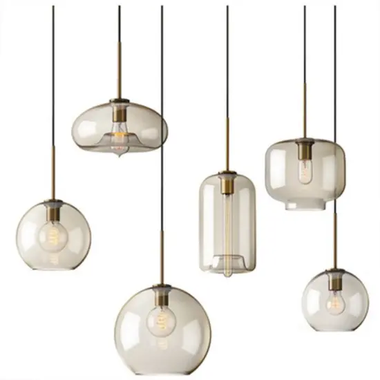 INSHINE Hanging Glass Bulb Pendant Light
