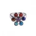 Naturel 7 Chakra Gemstone Hommes Bijoux Bague