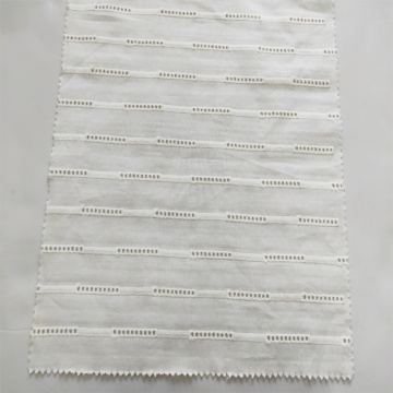 Cotton eyelet embroidery fabric