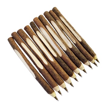 50 Pcs/lot Party Favors Vintage Nature Wooden Environmental Ballpoint Twig Pen DIY Wedding Party Small Gift Souvenir