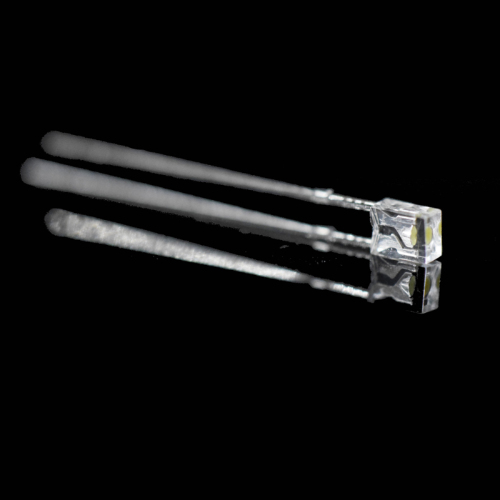 Gelbe 2 × 3 × 4 mm rechteckige Durchgangsloch-LED-Klarlinse