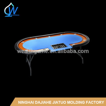 84 Inch Poker Table with Foldable Metal Leg