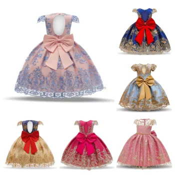 Hot Selling Girls' Fashion Sequins Birthday Party Princess Dress