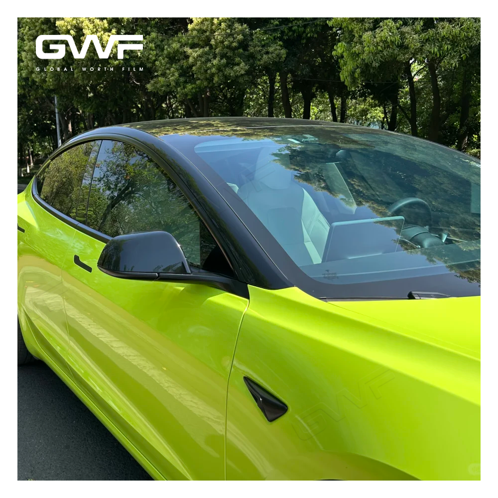 Фантазийная флуоресцентная желтая краска защита от пленки пленки