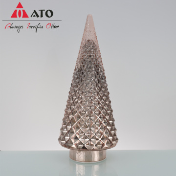 Rose LED verlichte glazen pot aangepaste kerstboom aangepaste kerstboom