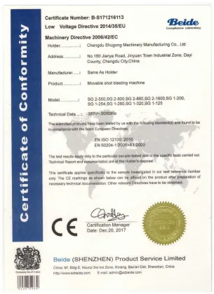 CE ISO9001 Approved Portable Markline Floor Shot Blaster 230V/400V