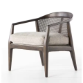 Silla decorativa de madera para interiores moderna de lujo