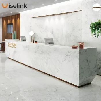 solid surface countertops reception desk