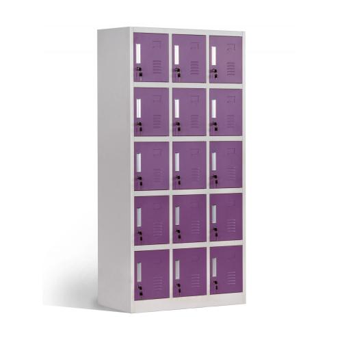 Cheap Staff Lockers Powder Coating Staff Locker 15 Door Factory