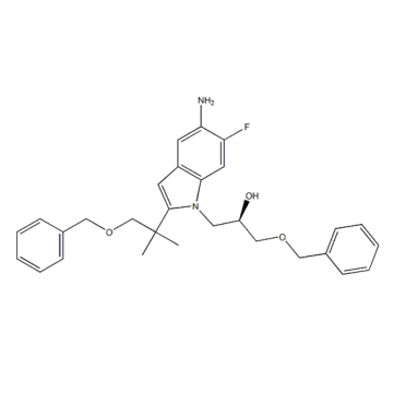 （2r）-1- {5-amino-2- [1-（ベンジルオキシ）-2-メチル-2-プロパニル] -6-フルオロ-1H-Indol-1-イル} -3-（ベンジルオキシ）-2- Tezacaftorのプロパノール