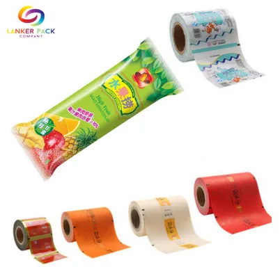 Customized Plastic packaging Roll Film For Ice Cream