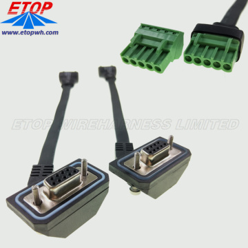 IP67 Sealing Rugged D-SUB Panel Mount Connector