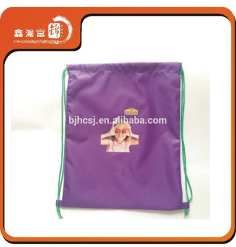 wholesale printed satin drawstring bag for packing