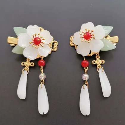 Antique Hanfu Tassel Hair Combs and Accessories