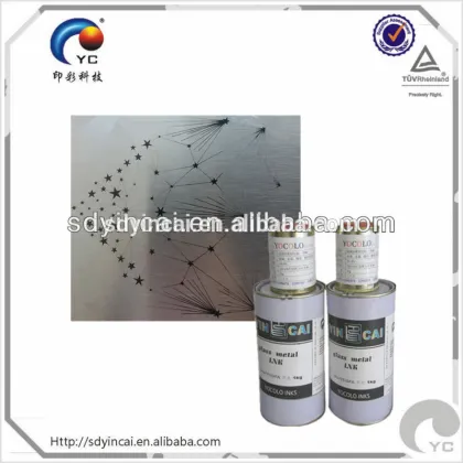 Screen printing ink led uv ink for Metal Aluminium sheet Pinch plate