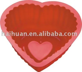 silicone red cake mould