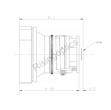 LWIR FL 85MM F1.1 Infrared Industrial Thermal Imaging IP Camera Module with Fire Detection and Motorized Lens