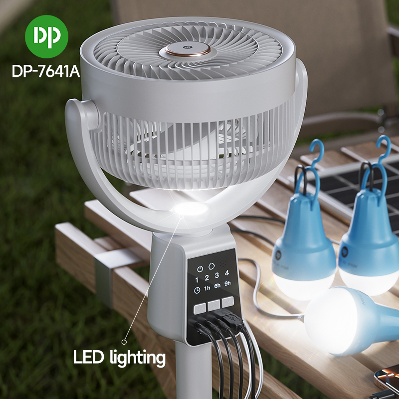 7`` Rechargeable Standing Remote Fan DP-7641A