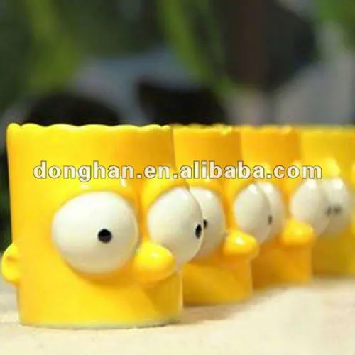 Animal design disposable ceramic egg cup