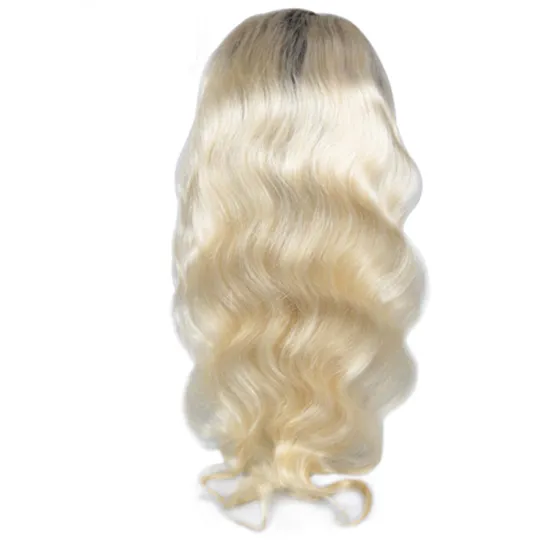 Top Quality Silky body Brazilian Hair Online Ombre Blonde Hair 1b 613 Human Hair 360 Full Lace Wig