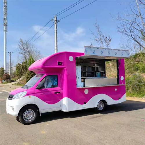 Caminhão eficiente de café e bebidas para eventos ao ar livre