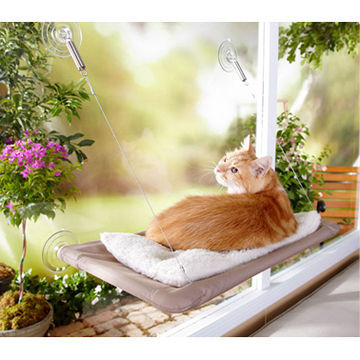 Sunny Seat Cat Bed, Mounted on the Window for Sun Bathing