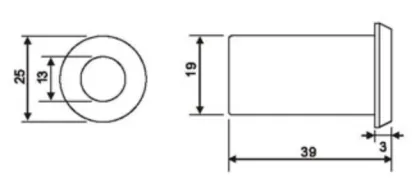 Satin Nickel Plated Dust Proof Strike