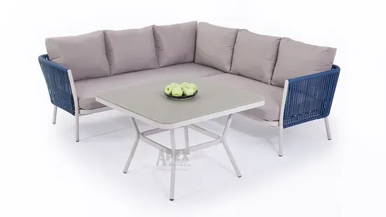 Modern Style Rope Aluminum Modular Outdoor Garden Sofa Set