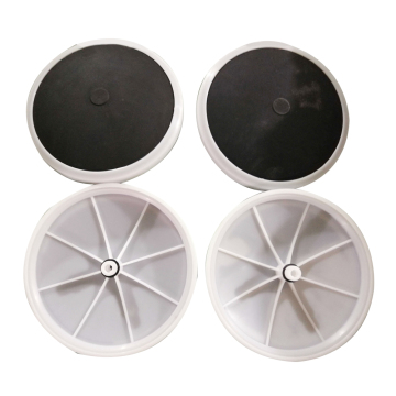 Runder flacher schwarzer EPDM Air Fine Bubble Diffusor für Wasseraufbereitungsanlage