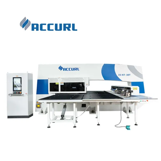 ACCURL Turret Punch Press 30T Perforating Machine with 32 Station Siemens System