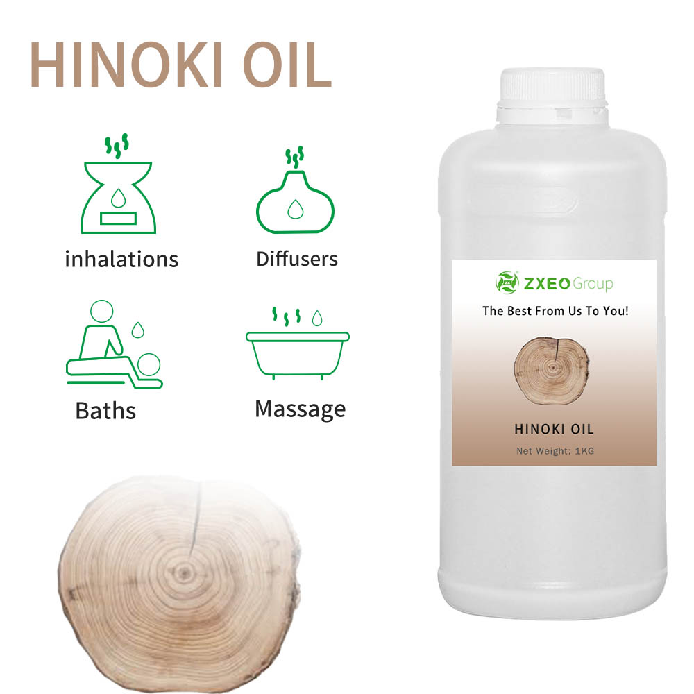 OEM /ODM por atacado a granel 100% puro Hinoki Cypress Oil Essential Oil