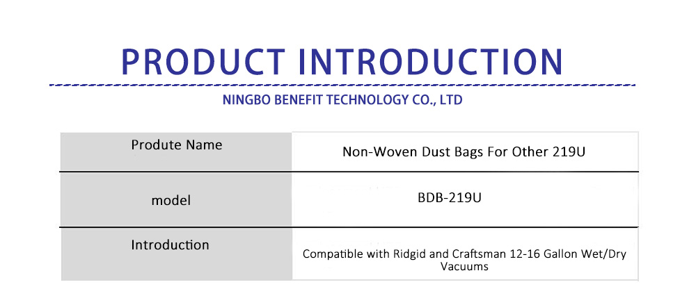 Dust bag-BDB-219U-bg
