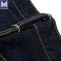 Jeans de mezclilla de corte recto de corte recto de 17oz con cuerda