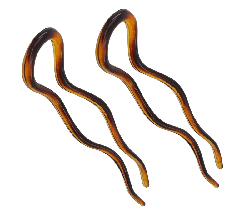 Elegant French Twist Hair Fork with Durable U-Shaped Clips