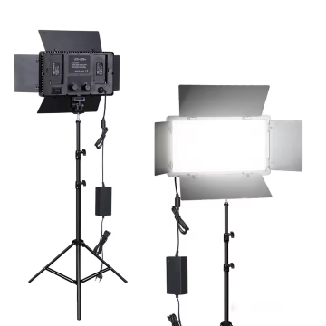 Lampu video LED profesional untuk fotografi: 600 lumens, dimmable 3200-5600K, sesuai untuk studio, aliran langsung, solek, dan pucuk foto