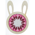 Imanes de nevera con forma de conejo hechos a mano de estilo étnico
